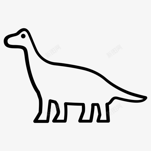 恐龙动物食草动物svg_新图网 https://ixintu.com 恐龙 动物 食草动物 侏罗纪 公园