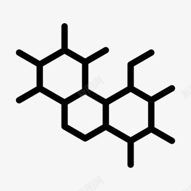 细胞分子原子生物学图标