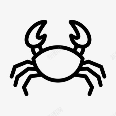 螃蟹食物龙虾图标