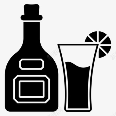 龙舌兰酒酒杯饮料图标
