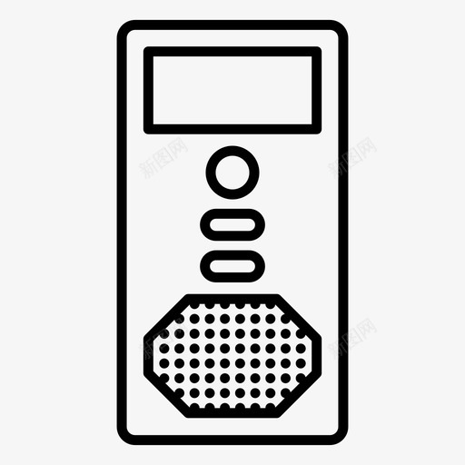 录音机通话录音机录音设备svg_新图网 https://ixintu.com 录音机 通话 录音 设备 多媒体 向量 图标