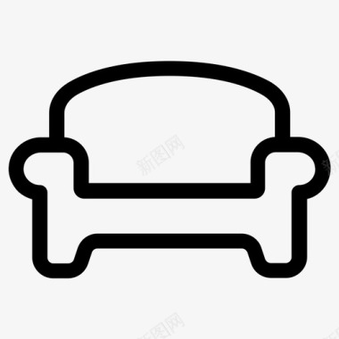 座椅舒适休息室图标
