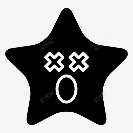 星星惊奇盲目svg_新图网 https://ixintu.com 表情 符号 星星 惊奇 盲目 实心