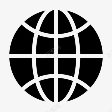网络全球地球互联网图标