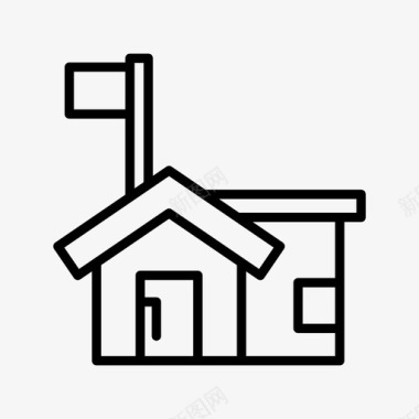 房子建筑物庄园图标