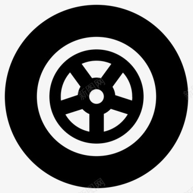 轮胎汽车轮胎充气图标
