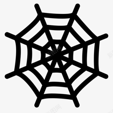 蜘蛛网可怕万圣节网络图标