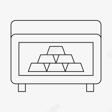保险箱银行黄金图标