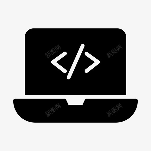 笔记本电脑用户界面编码笔记本电脑代码64行svg_新图网 https://ixintu.com 笔记本 电脑 用户界面 编码 代码