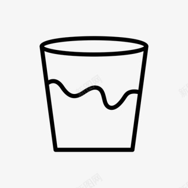水饮料杯子图标