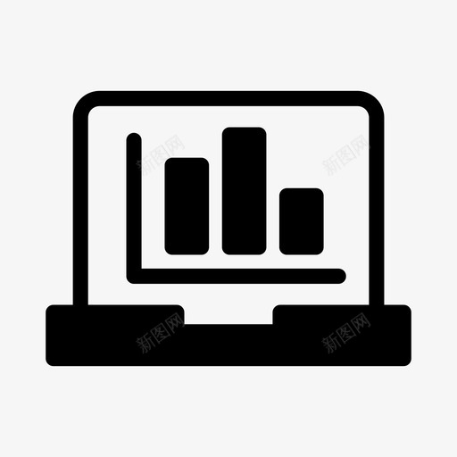 笔记本电脑图表图表在线svg_新图网 https://ixintu.com 图表 笔记本 电脑 在线 报告 业务 办公 字形