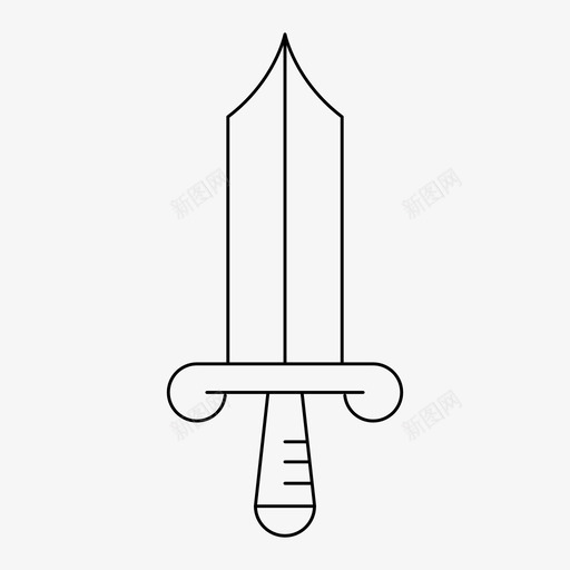 弯刀骑士中世纪svg_新图网 https://ixintu.com 弯刀 骑士 中世纪 剑剑 武器 细线