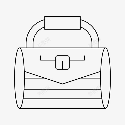 手袋配件钱包svg_新图网 https://ixintu.com 手袋 配件 钱包 细线