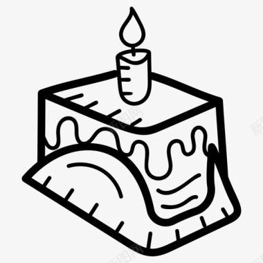 生日蛋糕画生日蛋糕奶油蛋糕图标