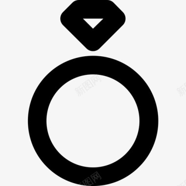 戒指珠宝婚姻图标