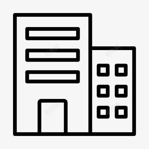 公寓建筑物业svg_新图网 https://ixintu.com 建筑 房地产 公寓 建筑物 物业 字形