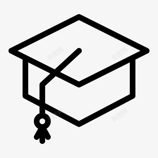 学位帽成绩证书svg_新图网 https://ixintu.com 学位 成绩 证书 文凭 学历 字形