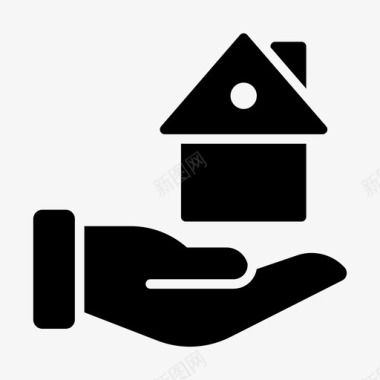 保护房建筑住宅图标
