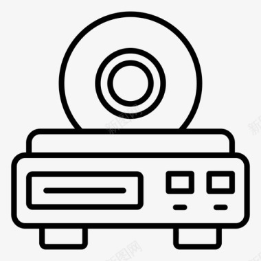 dvd播放器cdrom磁盘rom图标