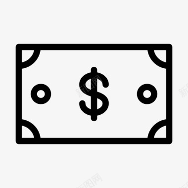 美元现金金融货币图标