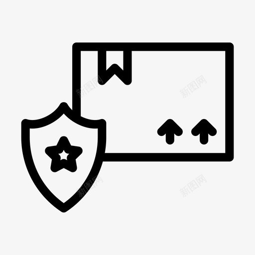 安全包裹盒子保护svg_新图网 https://ixintu.com 安全 包裹 盒子 保护 屏蔽 电子商务