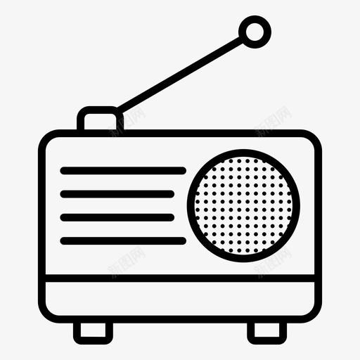 收音机电子传输无线电报svg_新图网 https://ixintu.com 收音机 电子 传输 无线电报 多媒体 向量 图标