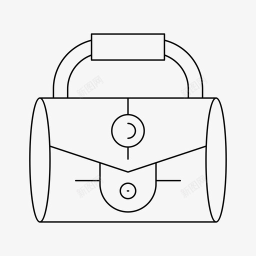 手袋配件钱包svg_新图网 https://ixintu.com 手袋 配件 钱包 细线