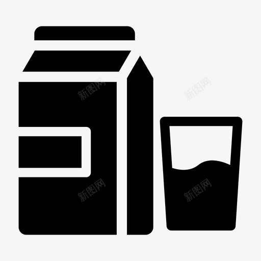 牛奶杯饮料健康svg_新图网 https://ixintu.com 牛奶 奶杯 健康 饮料 利乐 医疗 字形