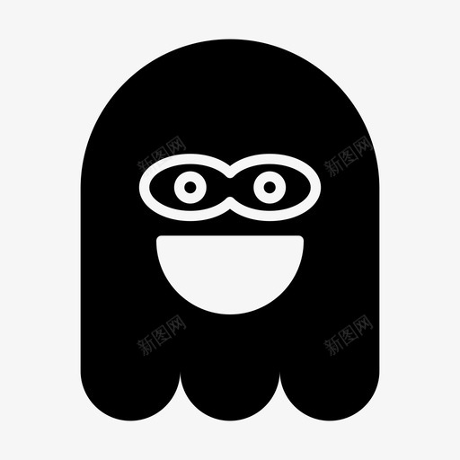 鬼魂表情符号万圣节svg_新图网 https://ixintu.com 鬼魂 表情 符号 万圣节 快乐 微笑 固体
