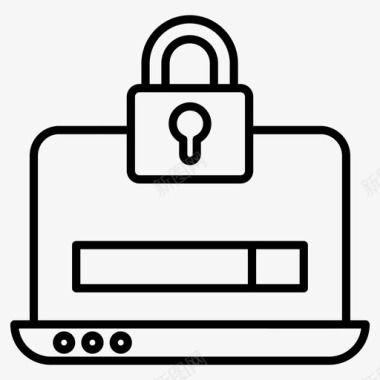 网络安全浏览器锁网络锁图标