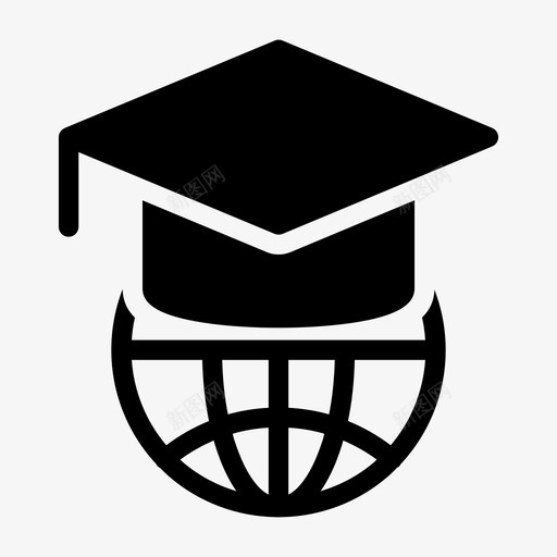 在线文凭学位教育svg_新图网 https://ixintu.com 在线 文凭 学位教育 全球 互联网 学校 教育 字形