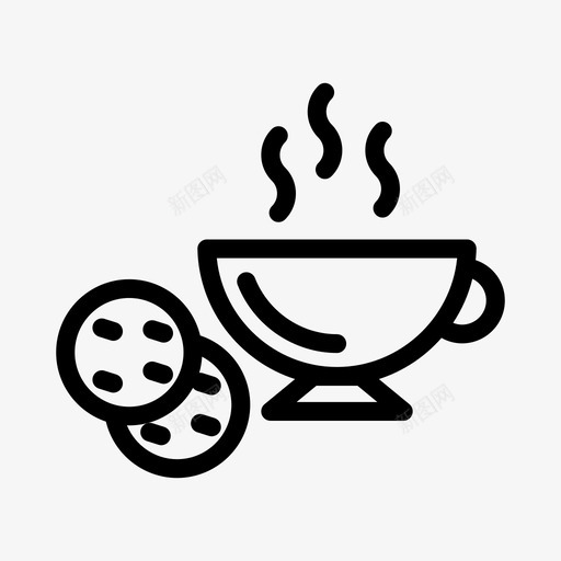 茶饼干饼干咖啡svg_新图网 https://ixintu.com 饼干 茶饼 咖啡 咖啡杯 杯子 圣诞 线雕文