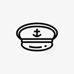 游艇logo船长帽海军船长高清图片