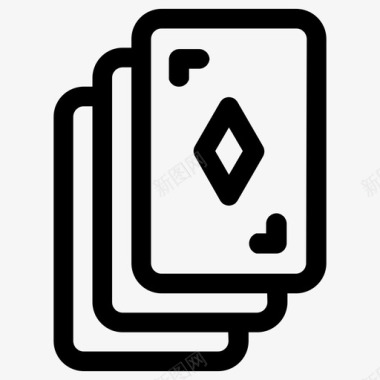 扑克牌纸牌纸牌套装图标