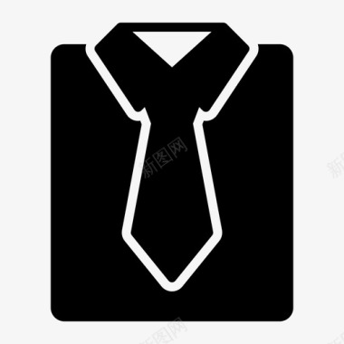 礼服衬衫布料领带图标