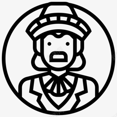 墨西哥绅士帽子胡子图标