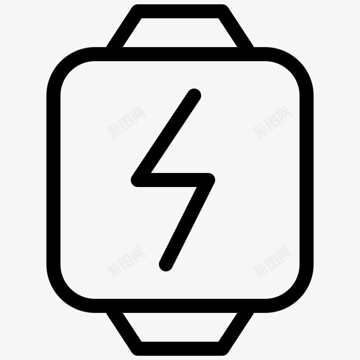 电池充电智能手表svg_新图网 https://ixintu.com 充电 电池 智能 手表 计算机 设备 电子产品 常规 线路