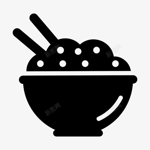 粥麦片碗美味食物svg_新图网 https://ixintu.com 食物 食品 麦片 美味 减肥 饮料 字形 向量 图标