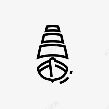 帆船船海盗图标
