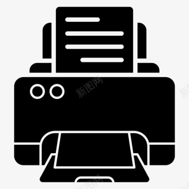 打印机传真机硬件图标