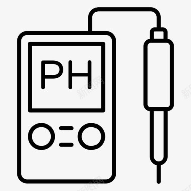 ph计ph测量酸度测量仪图标