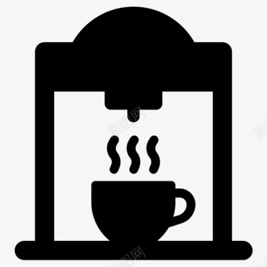 咖啡机电器咖啡馆图标