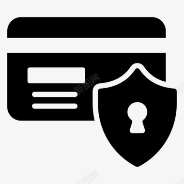支付保护信用卡保护信用安全图标