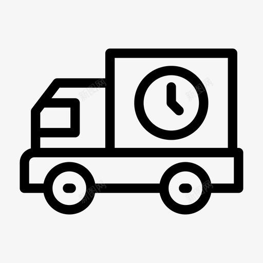 送货车快速运输svg_新图网 https://ixintu.com 送货 货车 快速 运输 运输车 车辆 施工 标志