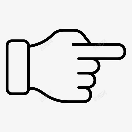 戳按钮手指指向svg_新图网 https://ixintu.com 手势 按钮 手指 指向 触摸 社交 媒体 轮廓 向量 图标