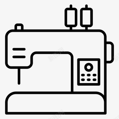 缝纫机电动缝纫机绣花机图标