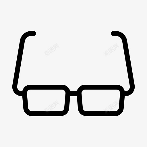 眼镜护目镜光学svg_新图网 https://ixintu.com 眼镜 护目镜 光学 视觉 生物 符号