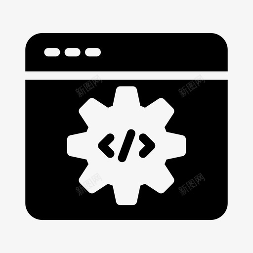 网页设置浏览器配置svg_新图网 https://ixintu.com 网页 设置 开发 浏览器 配置 开发网 自定义 线图 图示