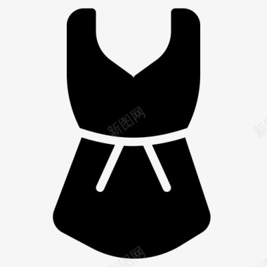 连衣裙服装长袍图标