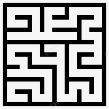 迷宫迷宫游戏路径图标